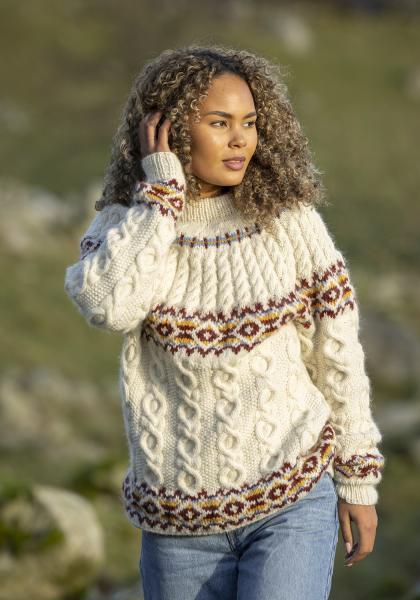 "Breidablik" genser - Viking Design 2601-4 Kit - S-XL - Viking Wool