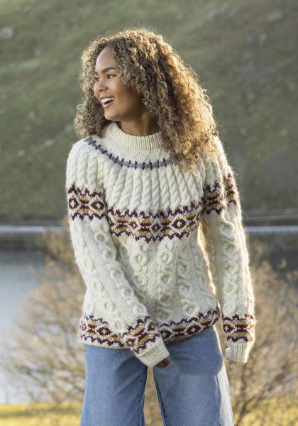 "Breidablik" genser - Viking Design 2601-4 Kit - S-XL - Viking Wool