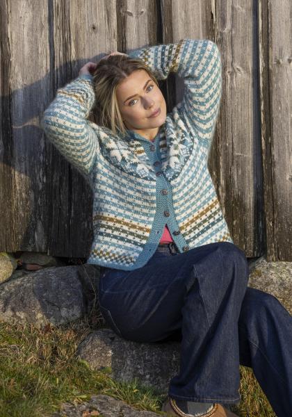 "Fanastøl" cardigan - Viking Design 2601-3 Kit - XS-XXL - Viking Wool
