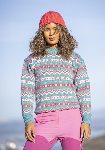 "Morgondis" Genser - Viking Design 2524-3 Kit - XS-XXXL - Viking Eco Highland Wool