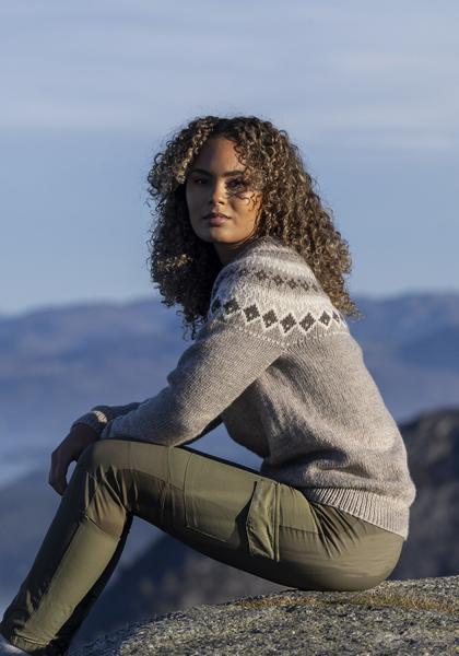 "Fjellbris" Genser - Viking Design 2524-1C Kit - XS-XXL - Viking Eco Highland Wool