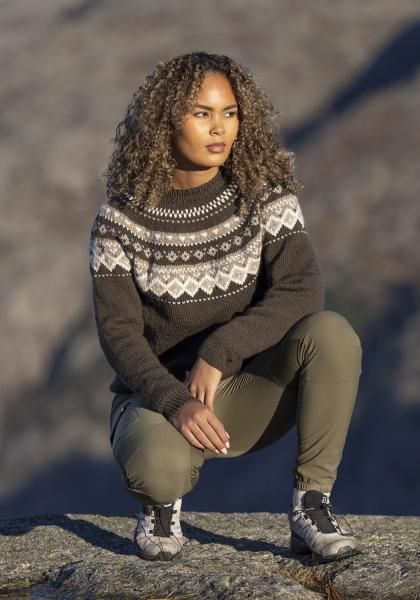 "Fjellbris" Genser - Viking Design 2524-1A Kit - XS-XXL - Viking Eco Highland Wool