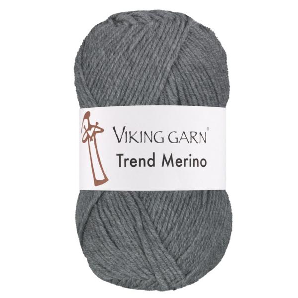 Viking Trend Merino 415 Mørk gråmeleret