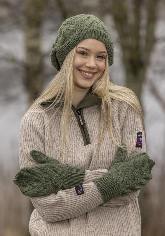 Mosedott mössa och vantar - Viking Design 2508-12 Kit - Dam - Viking Sportsragg