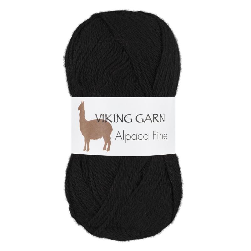 Viking Alpaca Fine 605 Svart