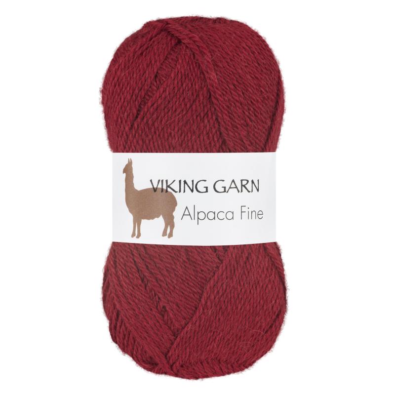 Viking Alpaca Fine 658 Vinröd