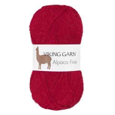 Viking Alpaca Fine 655 Mørk rød