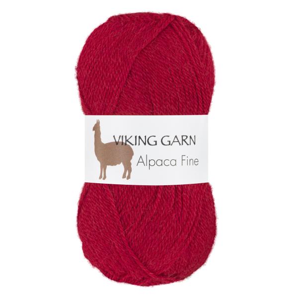 Viking Alpaca Fine 655 Mørk rød
