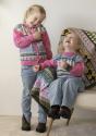 Flamingo cardigan - Viking Design 2401-5 Kit - 2 - 12 år - Viking Baby ull