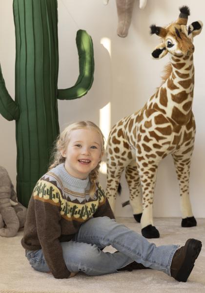 Kaktus genser - Viking Design 2401-4 Kit - 2 - 12 år - Viking Baby ull