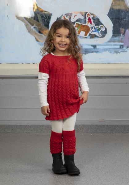 Tornerose Tunika og benvarmer - Viking Design 2110-11 Kit - 2 - 12 år - Viking Frøya
