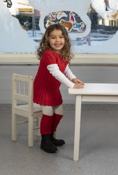 Tornerose Tunika og benvarmer - Viking Design 2110-11 Kit - 2 - 12 år - Viking Frøya