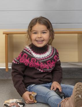 Traktor genser  - Viking Design 2110-5C Kit - 2 - 12 år - Viking Frøya