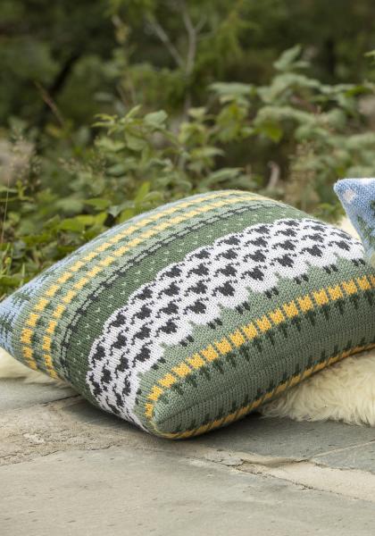Flokken på ferie pude - Viking Design 2427-17B Kit - 40 x 40 cm - Viking Merino
