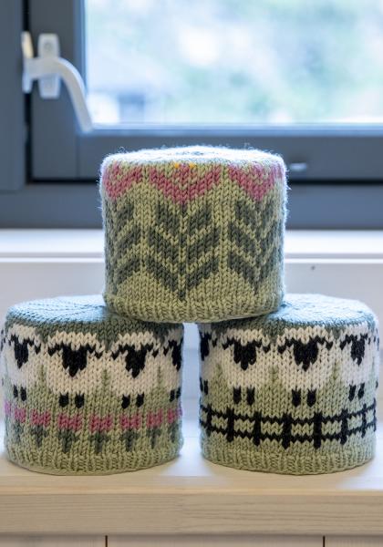 5 stk toiletrulleholder, flokken på ferie - Viking Design 2427-16 Kit - 10x10x33 cm - Viking Merino