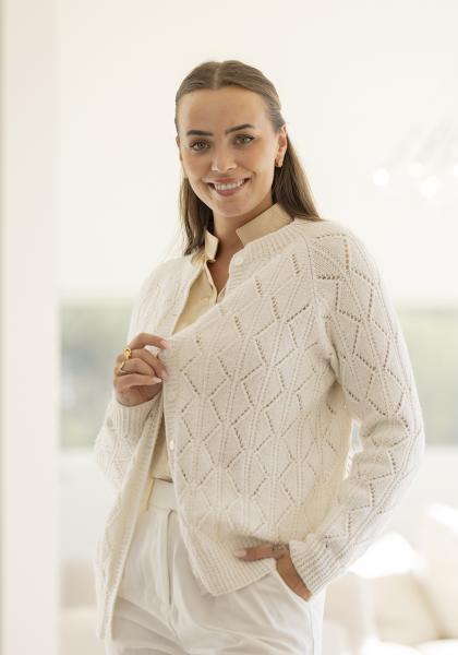 Tønsberg cardigan - Viking Design 2521-10 Kit - XS-XXL - Viking Alpaca Lille Storm