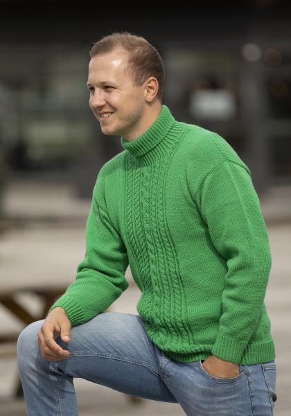 Liljeknopp genser - Viking Design 2430-11 Kit - XS - XXL - Viking Trend Merino