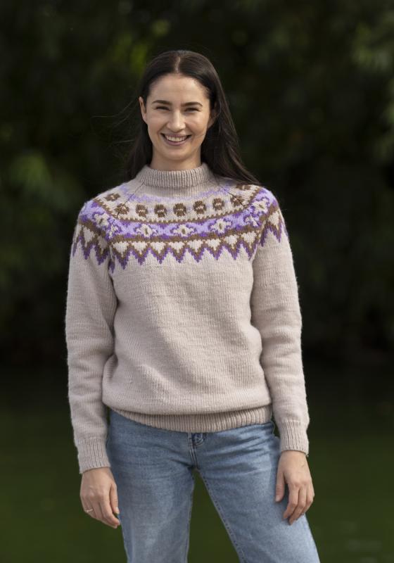 Marihånd tröja - Viking Design 2430-10B Kit - XS - XXL - Viking Trend Merino