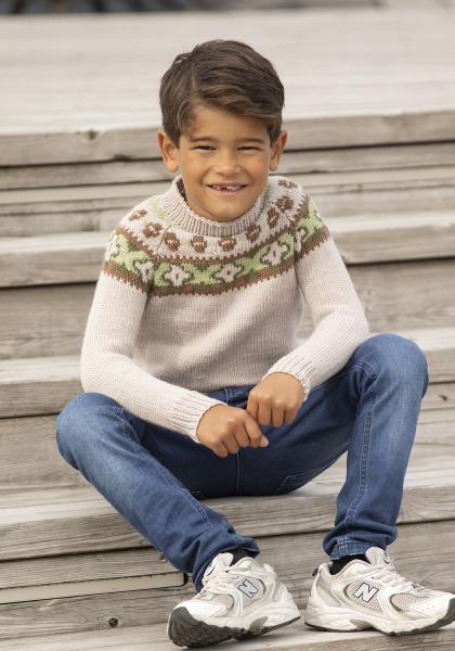 Marihånd genser - Viking Design 2430-9B Kit - 2 - 12 år - Viking Trend Merino
