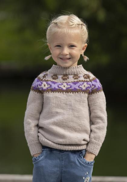 Marihånd genser - Viking Design 2430-9A Kit - 2 - 12 år - Viking Trend Merino