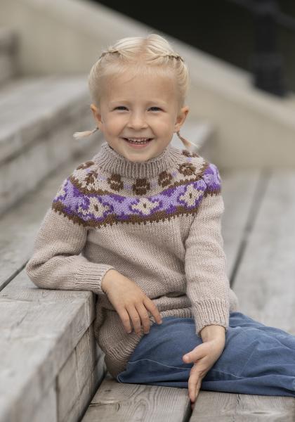 Marihånd genser - Viking Design 2430-9A Kit - 2 - 12 år - Viking Trend Merino