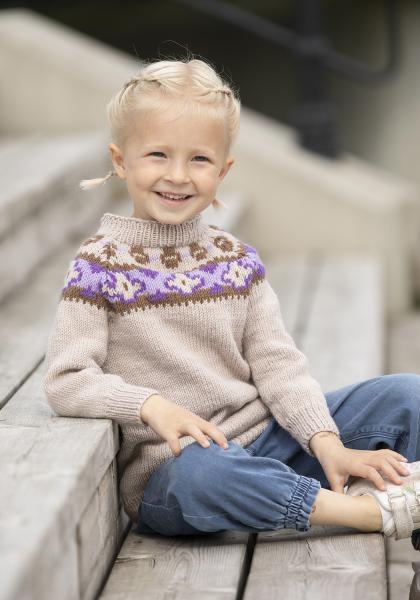 Marihånd genser - Viking Design 2430-9A Kit - 2 - 12 år - Viking Trend Merino