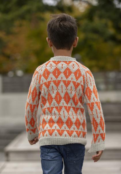 Lyngskogen genser - Viking Design 2430-8 Kit - 2 - 12 år - Viking Trend Merino