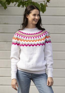 Røsslyng genser - Viking Design 2430-5B Kit - XS - XXL - Viking Trend Merino