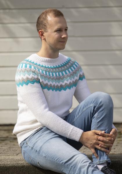 Røsslyng genser - Viking Design 2430-5A Kit - XS - XXL - Viking Trend Merino
