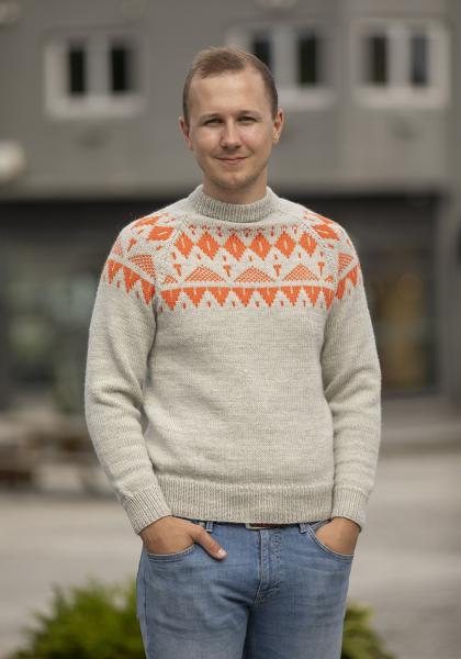 Lyngheia genser - Viking Design 2430-4B Kit - XS - XXL - Viking Trend Merino