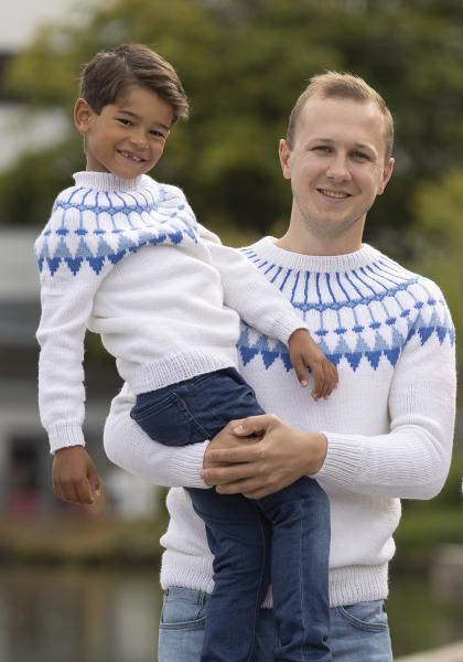 Kaprifol genser - Viking Design 2430-1A Kit - XS - XXL - Viking Trend Merino