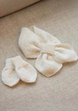 Ulli vanter og tørklæde - Viking Design 2506-10 Kit - Baby - Viking Baby ull