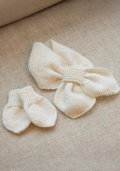 Ulli vanter og tørklæde - Viking Design 2506-10 Kit - Baby - Viking Baby ull