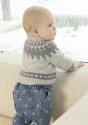 oldefar cardigan - Viking Design 2506-9 Kit - 0 - 24 mdr - Viking Baby ull