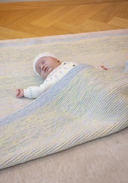 Lunden tæppe - Viking Design 2506-7 Kit - 100x100 cm - Viking Baby ull