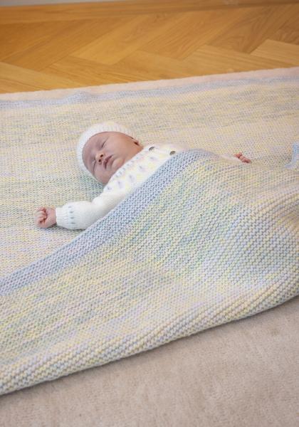 Lunden tæppe - Viking Design 2506-7 Kit - 100x100 cm - Viking Baby ull