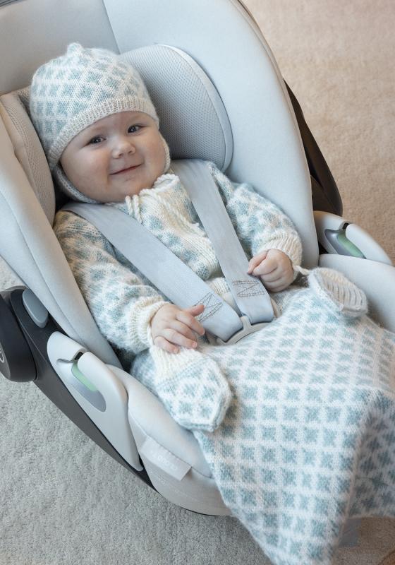 Mølle åkpåse, mössa och vantar - Viking Design 2506-6 Kit - 1 - 12 mdr - Viking Baby ull