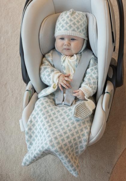 Mølle kørepose, hue og vanter - Viking Design 2506-6 Kit - 1 - 12 mdr - Viking Baby ull