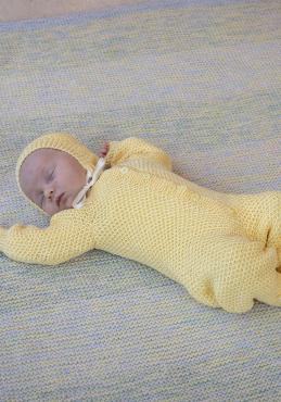 Honey dragt, hue og tøfler - Viking Design 2506-5 Kit - 1 - 12 mdr - Viking Baby ull