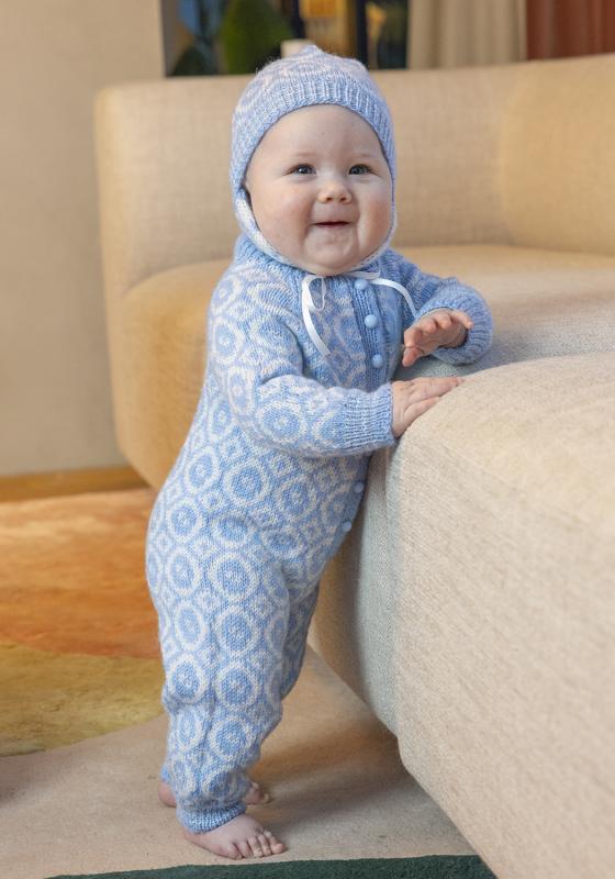 Maximus dräkt och mössa - Viking Design 2506-3 Kit - 1 - 24 mdr - Viking Baby ull