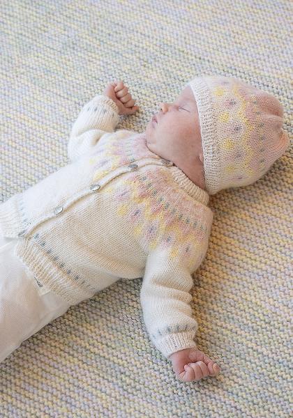 Linde genser og hue - Viking Design 2506-2D Kit - 1 - 24 mdr - Viking Baby ull