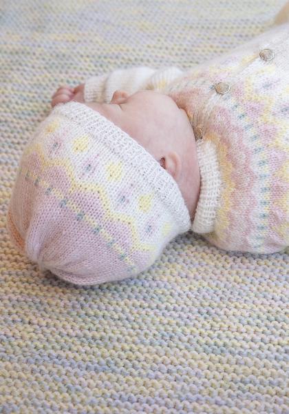 Linde genser og hue - Viking Design 2506-2D Kit - 1 - 24 mdr - Viking Baby ull