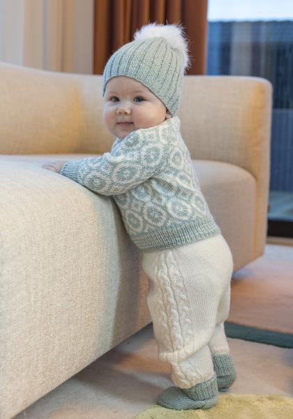 Maximus genser - Viking Design 2506-1 Kit - 1 - 24 mdr - Viking Baby ull