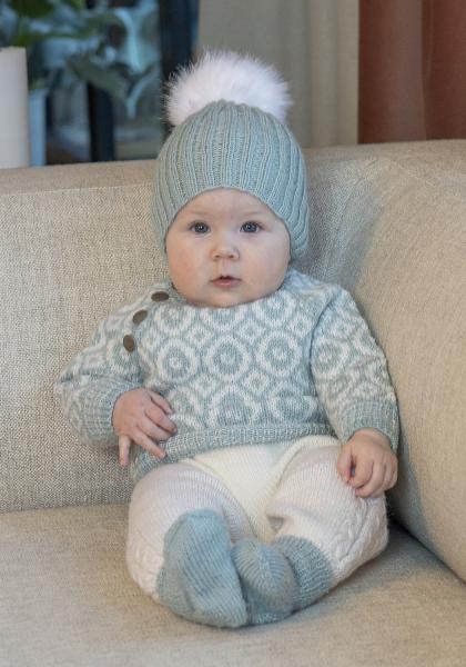 Maximus genser - Viking Design 2506-1 Kit - 1 - 24 mdr - Viking Baby ull