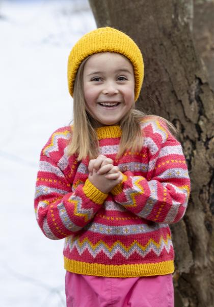 "Morgondis" Genser - Viking Design 2525-3 Kit - 2-12 År - Viking Eco Highland Wool