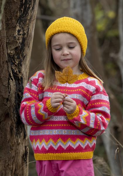 "Morgondis" Genser - Viking Design 2525-3 Kit - 2-12 År - Viking Eco Highland Wool