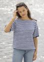 Salty t-shirt med bådhals - Viking Design 2610-2B Kit - XS-XXL - Viking Bamboo