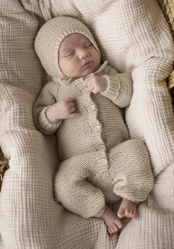 "Knøtteliten" Dragt och kyse - Viking Design SEC 12-3B Kit - 1 - 24 mdr - Viking cashmere silk