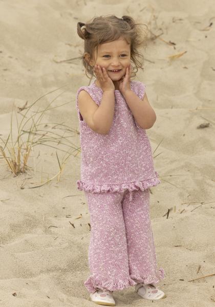 "Sandrose" Top & byxor - Viking Design 2614-1A Kit - 2 - 12 år - Viking Lotta