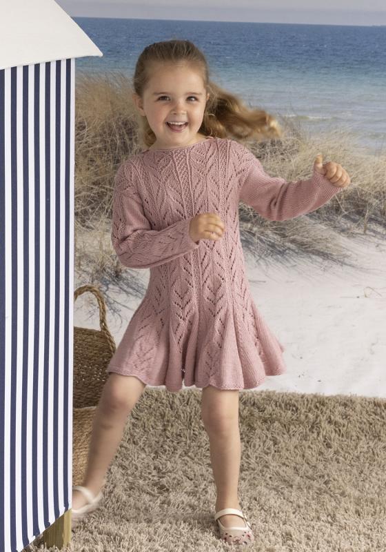 "Bølge" klänning - Viking Design 2613-7A Kit - 2-12 År - Viking Bambino